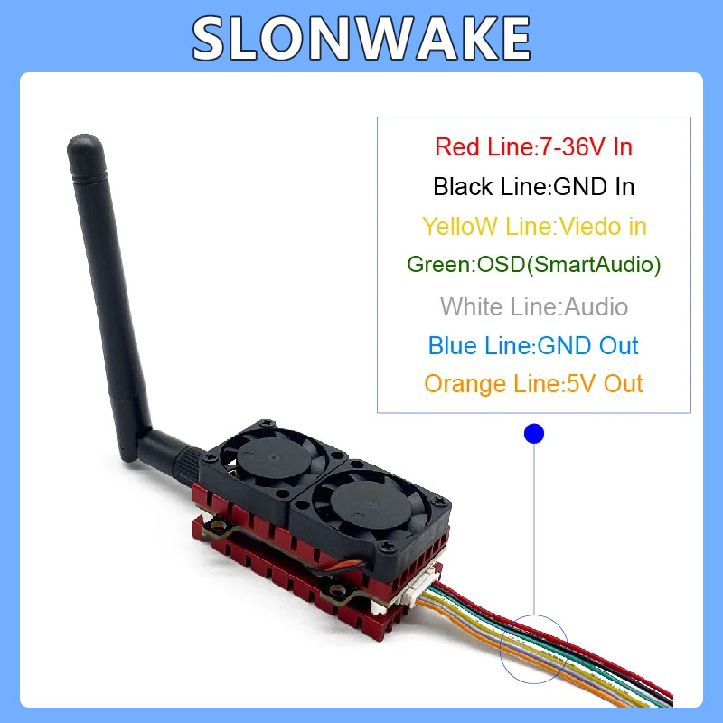 SLONWAKE 5.8G 48CH 4.2W VTX Ad - đánh giá và giá Drone Racing Transmitter